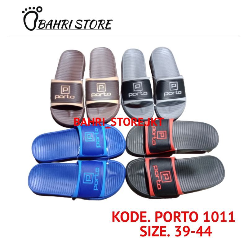 Sandal Karet SlipOn Pria Porto 1011-M | Sandal Karet Cowo Porto Selop | Sandal Selop Karet Porto 101