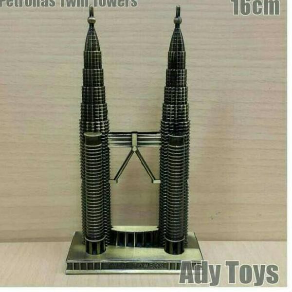 CLZ-22 Petronas Twin Tower Menara Kembar Malaysia Miniatur Pajangan Hiasan Koleksi .,,.,.,