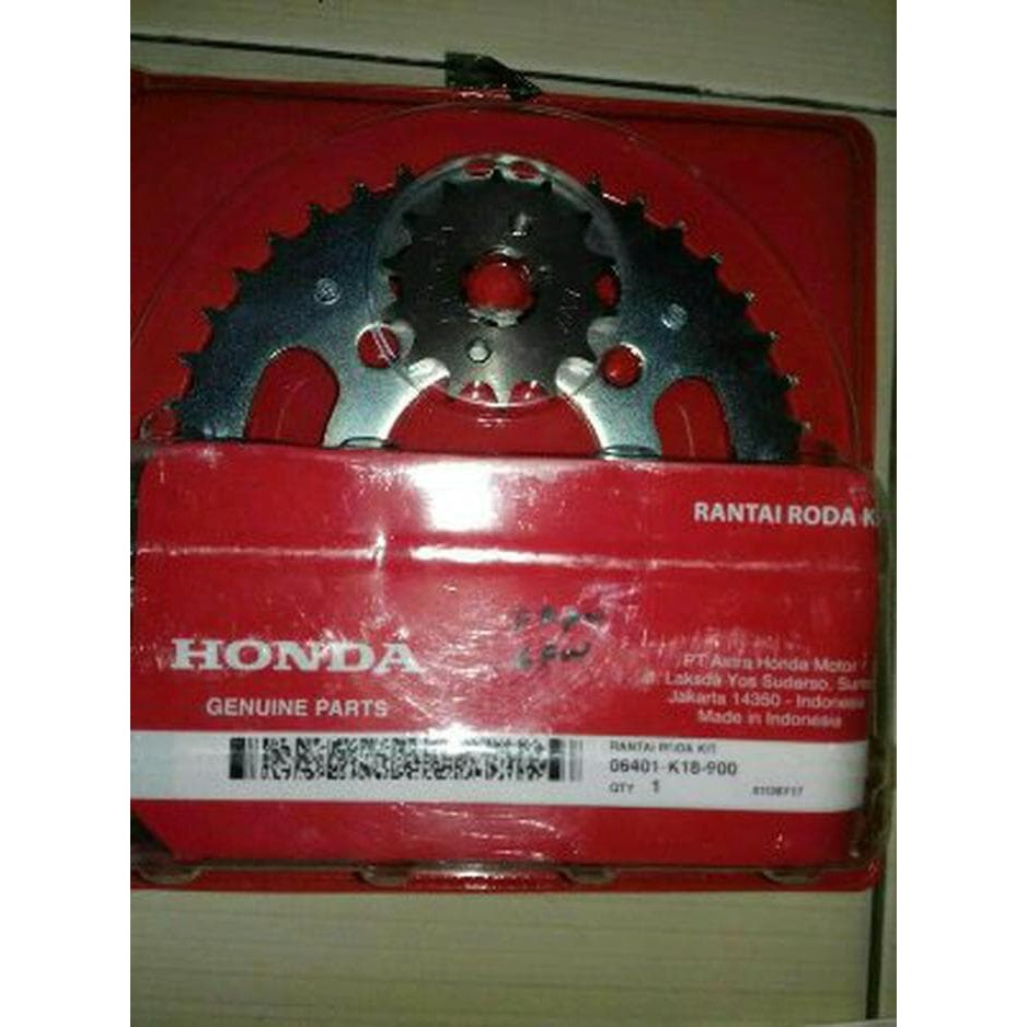 gear rantai set verza 150 original 06401k18900