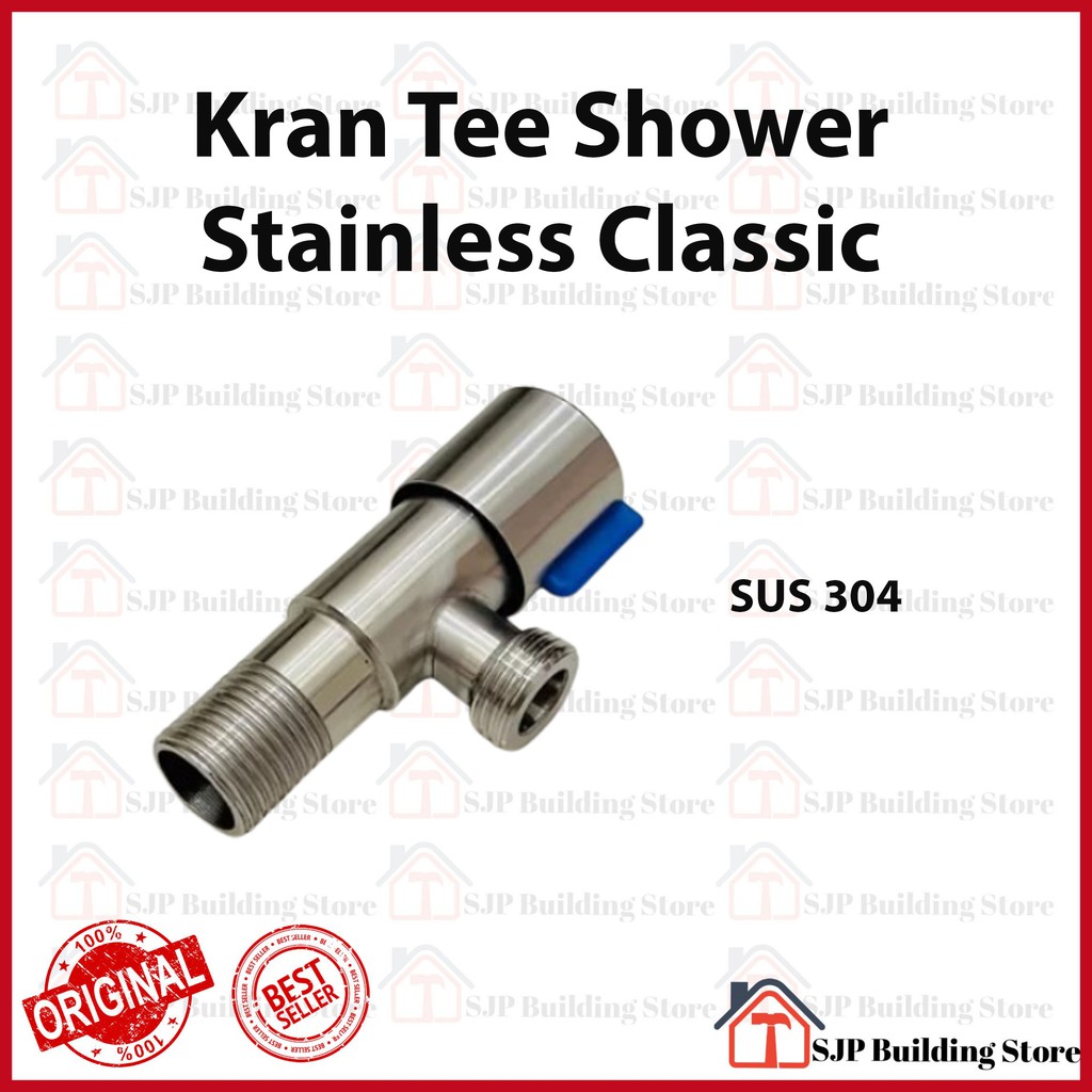 STOP KRAN SHOWER / KRAN SHOWER 1 LUBANG CLOSET FLEXIBLE STAINLESS PVC ON OFF MONOBLOCK