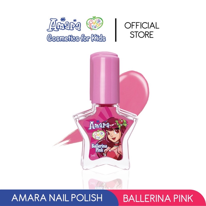 Amara Kids Nail Polish Kutek Anak Tanpa Aseton Aman Stiker Kuku Makeup