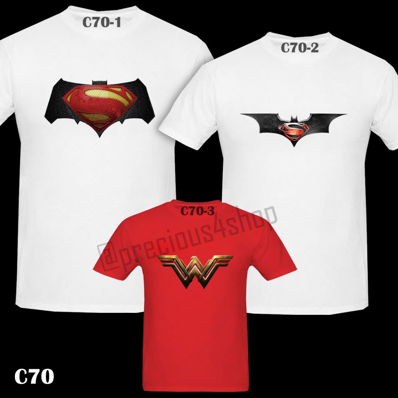 BATMAN vs SUPERMAN DC Comics Justice League | Kaos Couple | Family T-Shirt