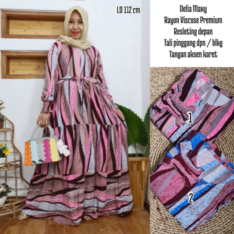 Gamis Viscose ABSTRAK, @82K min 2pcs