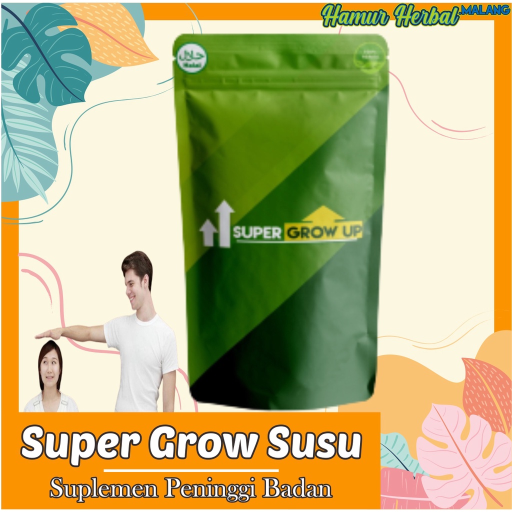 

SUPER GROW UP SUSU – Peninggi Badan Original Terlaris/ Suplemen Peninggi Badan Susu BPOM/ Kalsium