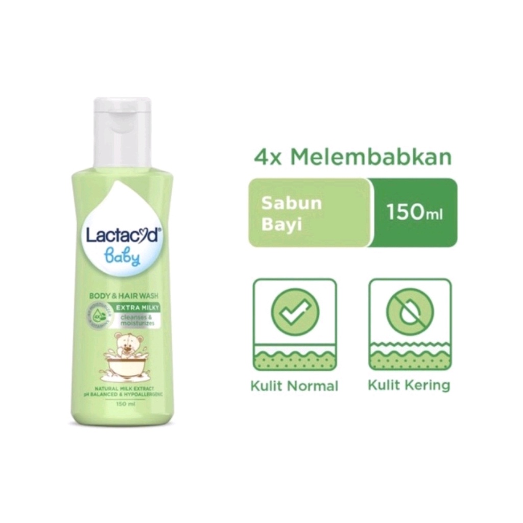 Lactacyd Baby Body &amp; Hair Wash 250ml - exp 2024