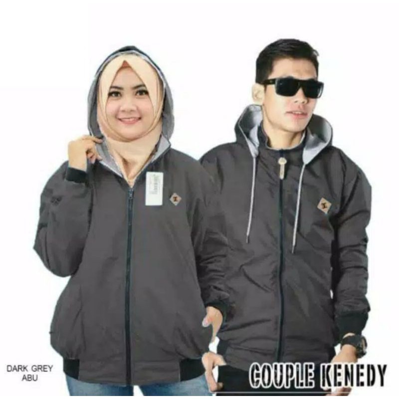 JAKET COUPLE BOLAK BALIK 2IN1 BANYAK VARIAN WARNA ✔️