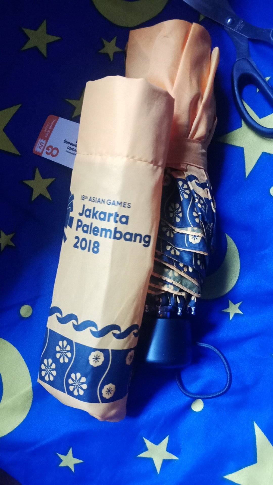 Payung Lipat Anti Uv Corak Batik Unik Untuk Panas Dan Hujan Warna Kuning