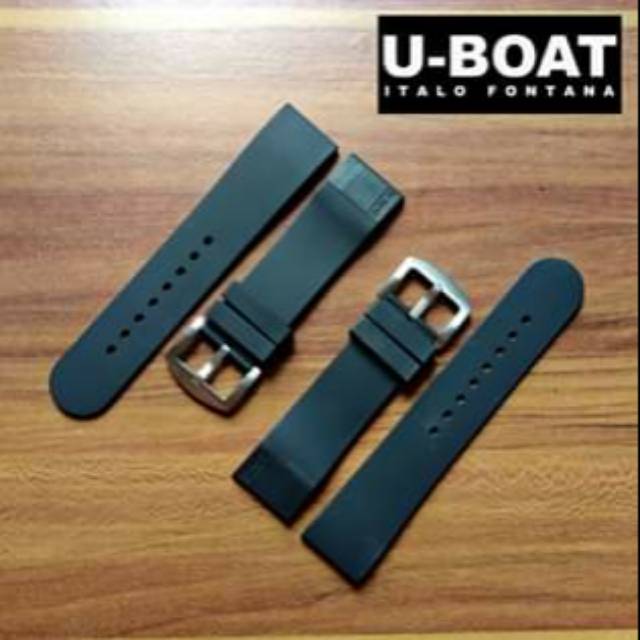 Tali Jam Tangan Uboat Strap U boat Strap U-boat Rubber 24mm