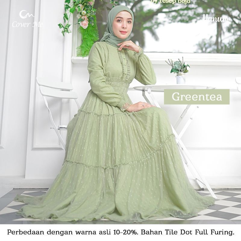 dress hijau sage