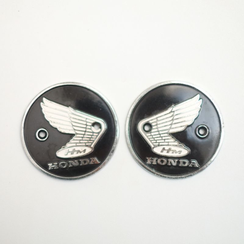 EMBLEM LOGO TANGKI BENSIN HONDA S90 CL90 CB160 CL160 CB92 CA200 CA95 ORIGINAL NOS ORI BARU