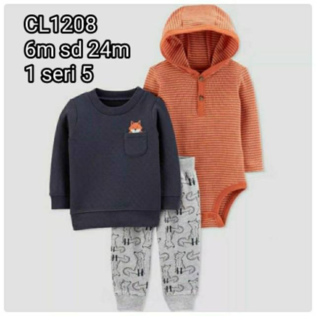 Original Setelan 3in1 Jumper Sweater Impor Bahan Katun Premium