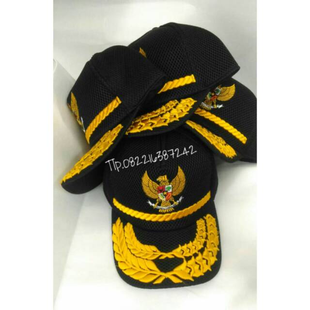 Topi garuda,TOPI PERANGKAT DESA,TOPI JARING HITAM