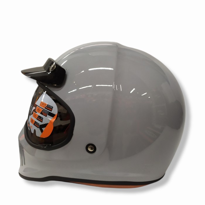 Helm INK Trooper Solid Asphalt Grey | FullFace Classic | Original