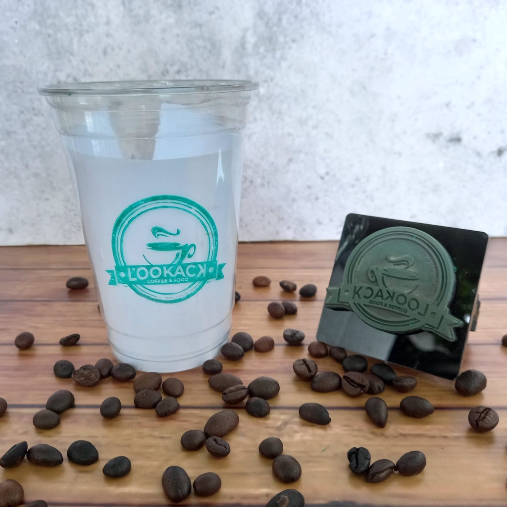 Jual Paket Stempel Cup Plastik Stempel Gelas Minuman Stempel UMKM