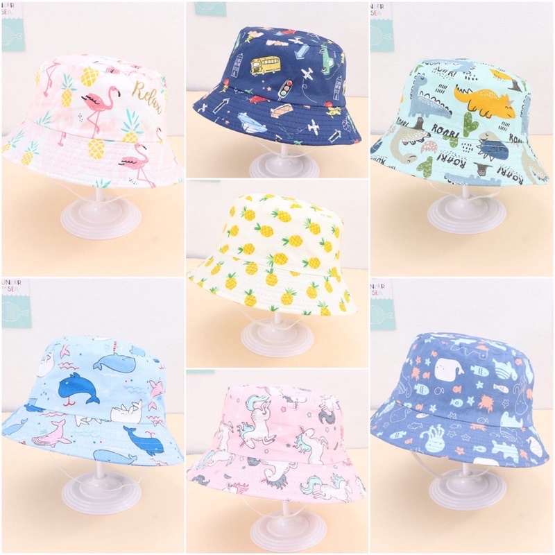 Rabbit Ear Hat Topi Anak Model Motif Gemash Topi Anak Bayi Import ala Korea lucu