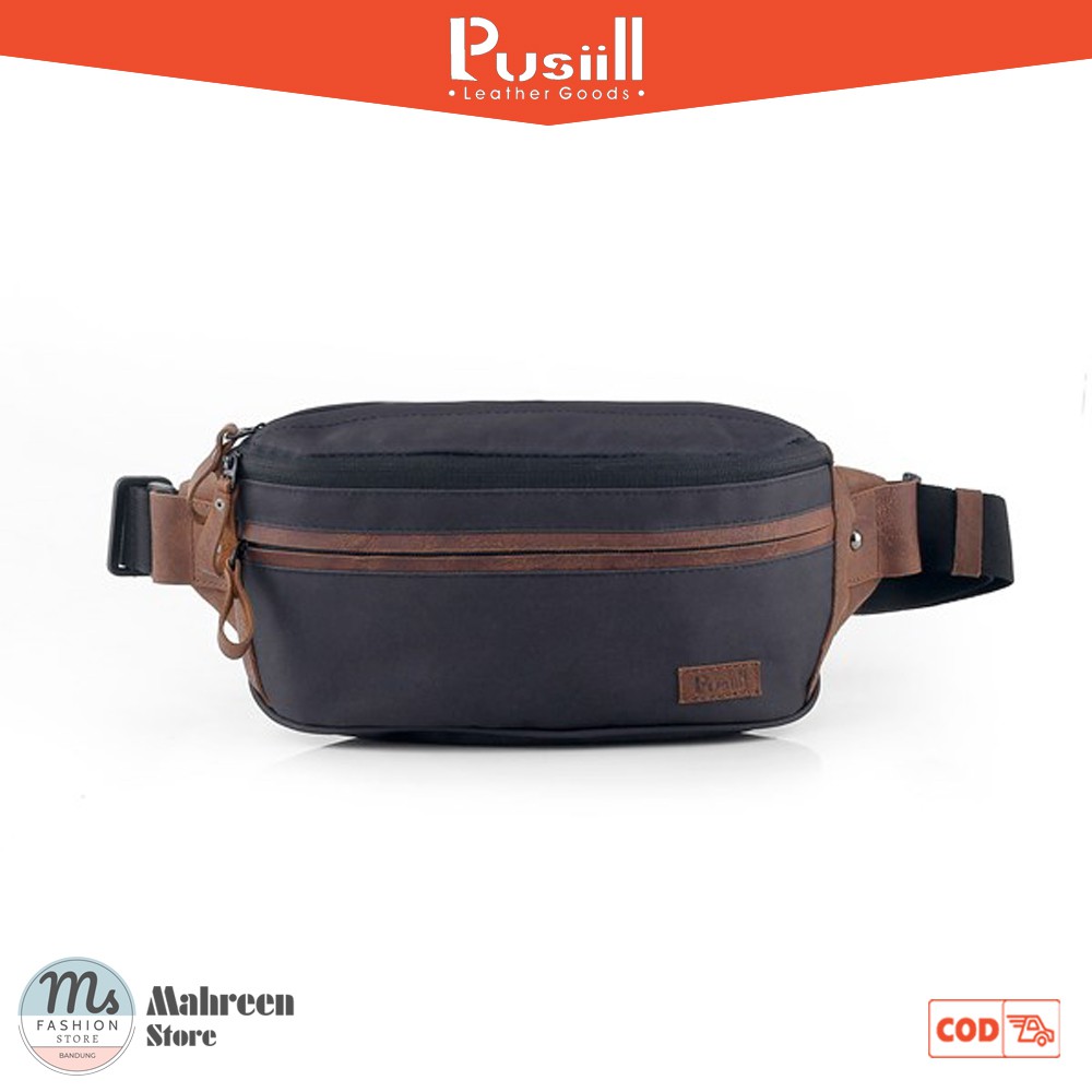 Tas Waistbag Tas Selempang Pria Premium Kulit Waterproof Original Pusiill | XM-154