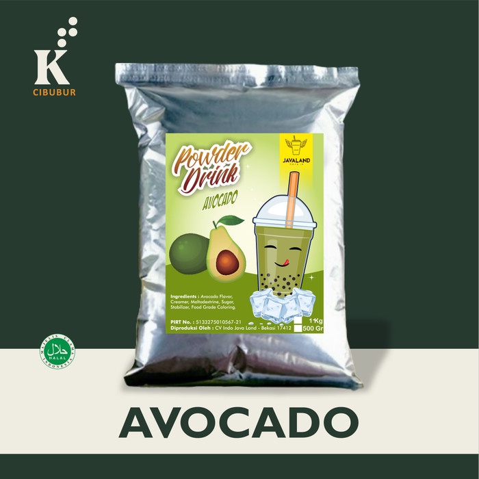 

DISKON - (BISA COD) rasa buah Avocado Alpukat Bubuk Minuman Javaland 1kg