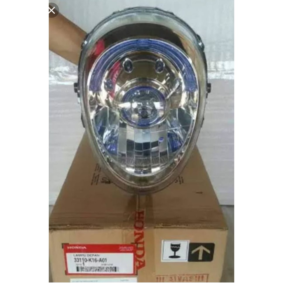 Reflektor Lampu Depan Scoopy Esp Tahun 2015 2017 Dan F1 2013 2015 Asli Atau Ori Honda Ahm Shopee Indonesia