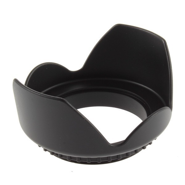 Ikacha Lens Hood for Cameras 58mm (Screw Mount) - EW-73B - Black Grab Medan