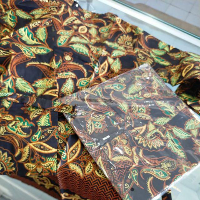 Batik Dolby Dolbi Dobby Doby Tenun Sutra Tulis Katun Atbm Baron Atasan Batik Wanita Sogan Srg308