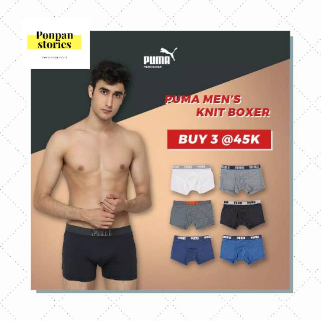 Celana Dalam Laki Laki Celana Dalam Pria PUMA Celana Boxer Pria Original✔️