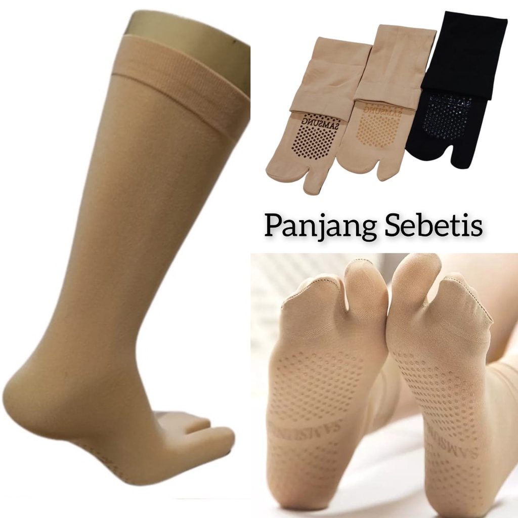 Kaos Kaki Anti Licin Jempol Kaki Samsung Panjang Sebetis L Kaos Kaki Stocking Samsung Anti Slip Kaos Kaki Muslimah Hijab