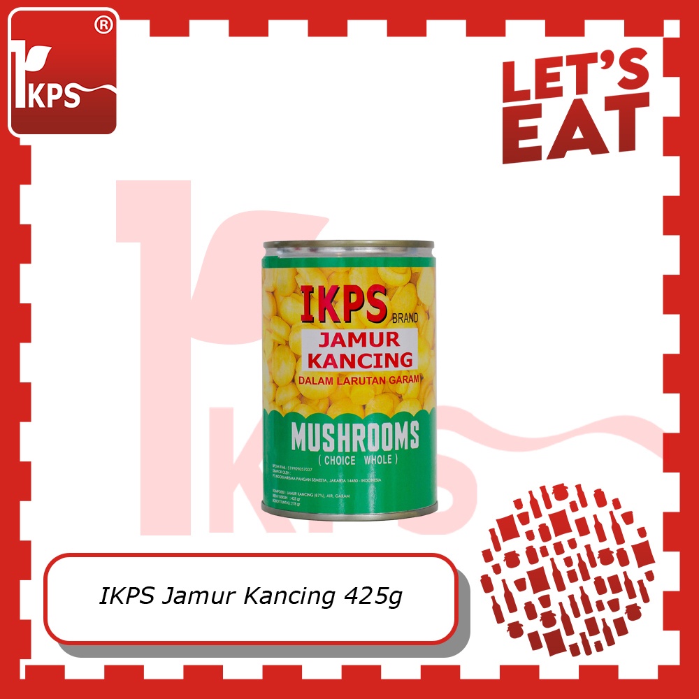 

Whole Mushroom Champignion 425g "IKPS" / Jamur Kancing / Champignon / Moku / Jamur Kompos