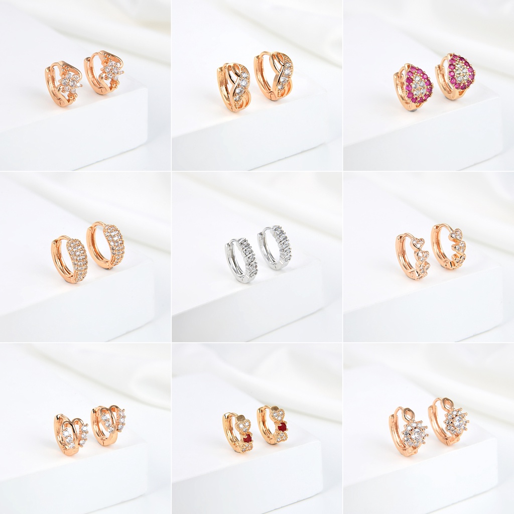 HYL JEWELRY COD anting titanium wanita emas muda anti karat dewasa tusuk korea asli panjang dan lunt