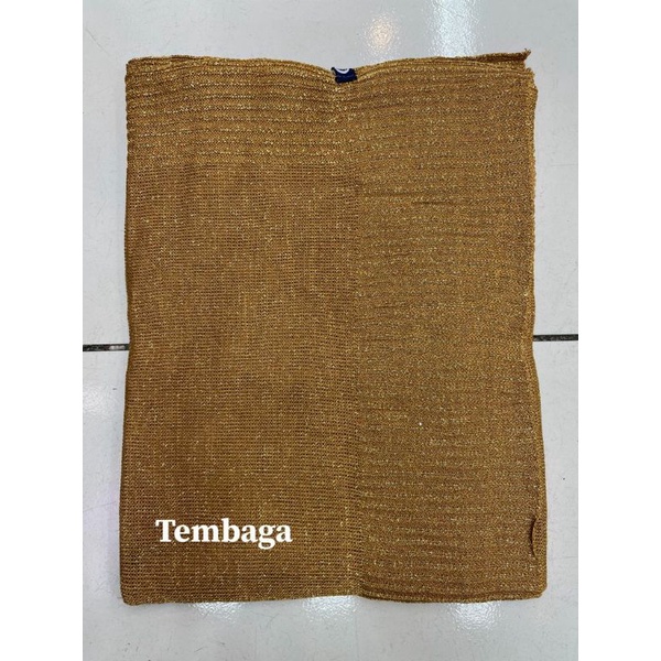 PASHMINA RAJUT GLITER / PASHMINA RAJUT PENGANTIN / PASHMINA PREMIUM-Tembaga