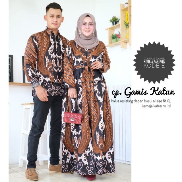 COUPLE GAMIS KATUN KEMEJA PANJANG