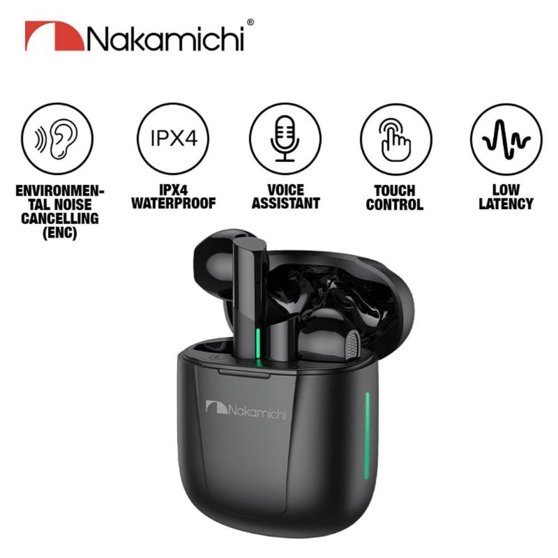 Nakamichi TW016ENC True Wireless Earbuds Bluetooth Earphone TWS HD
