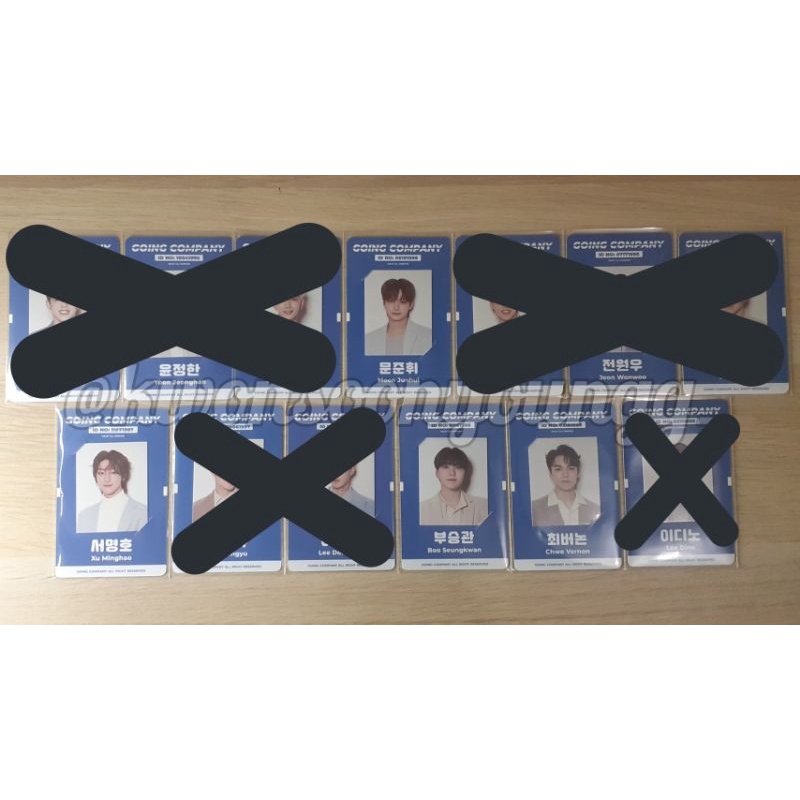 ID PHOTO SEVENTEEN INCOMPLETE + FRAME JUN MINGHAO / THE 8 / THE8 SEUNGKWAN VERNON