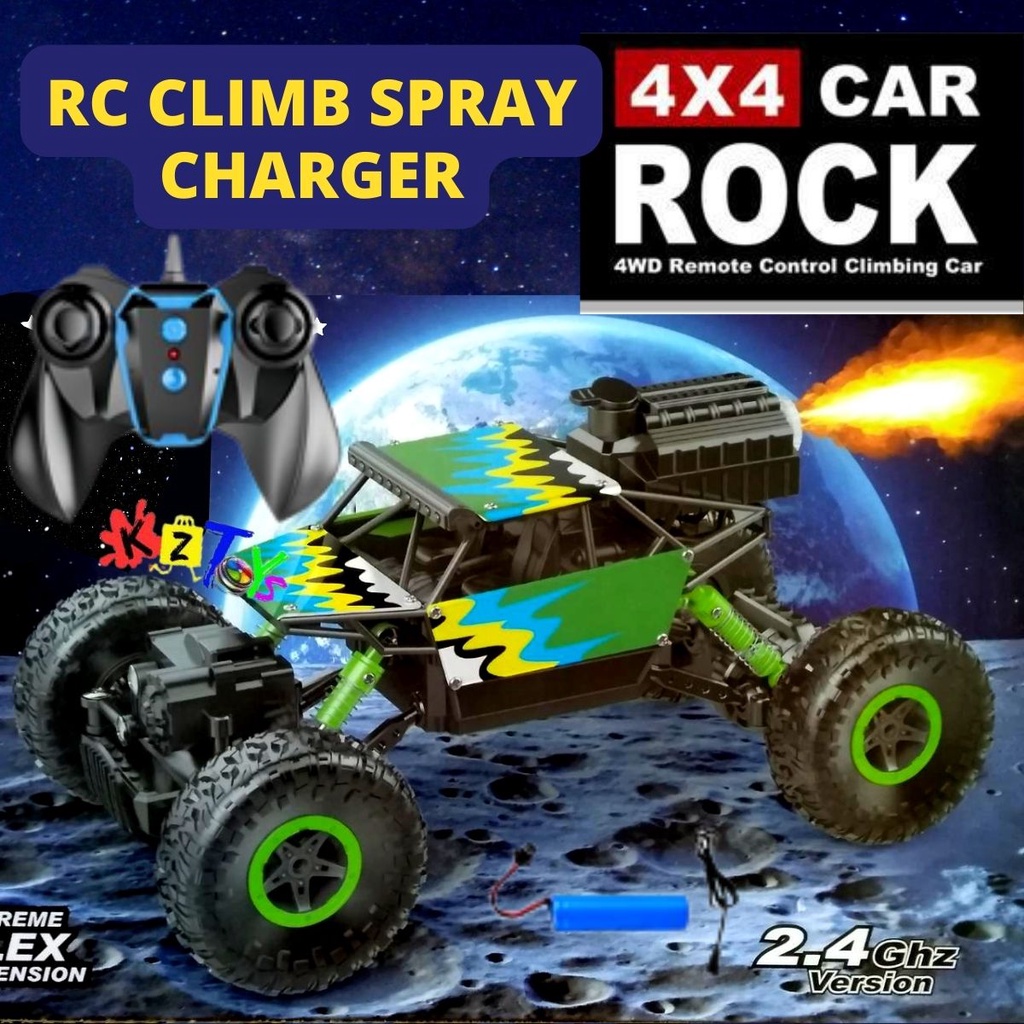 MAINAN RC ASAP OFF ROAD 4X4 SKALA BESAR 1:14 SPRAY SMOKE ROCK CRAWLER OFF ROAD CLIMB 1:18 EXTREME