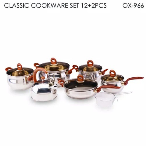 Oxone OX-966 Panci set Classic Cookware Set 12+2 Pcs