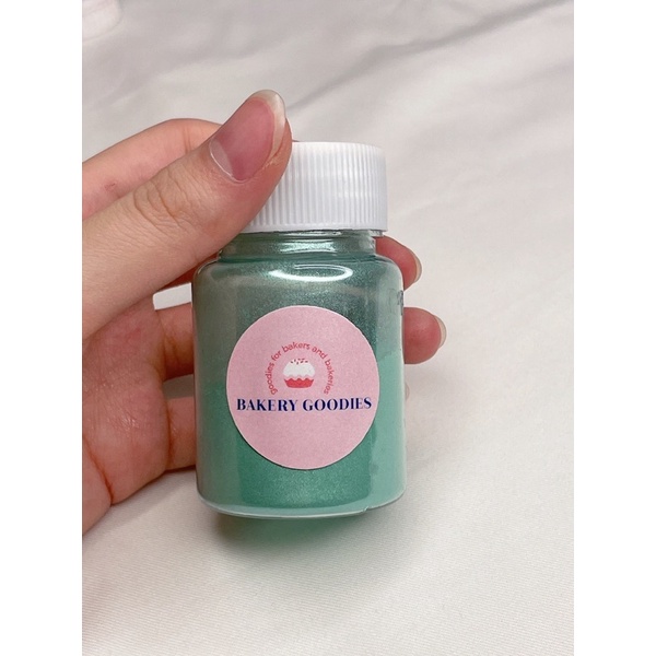 

luster dust hijau mint lustre dust bubuk pewarna kue metalik mint green edible 15 gr