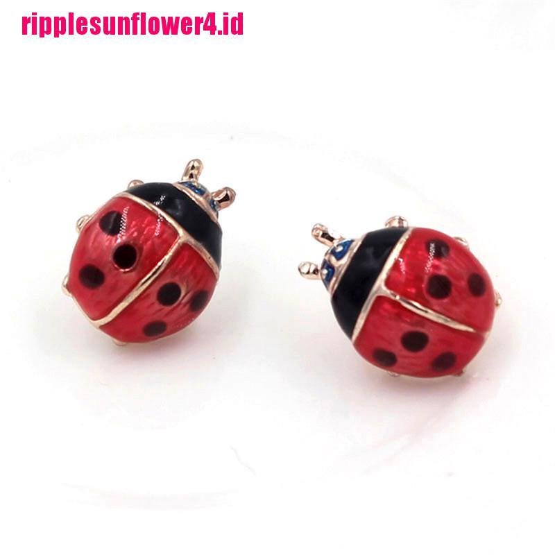 Anting Tusuk Motif Kumbang Merah Untuk Wanita