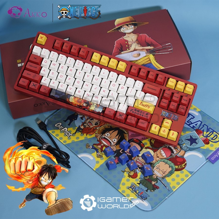 Akko 3087 V2 One Piece Luffy TKL Mechanical Gaming Keyboard