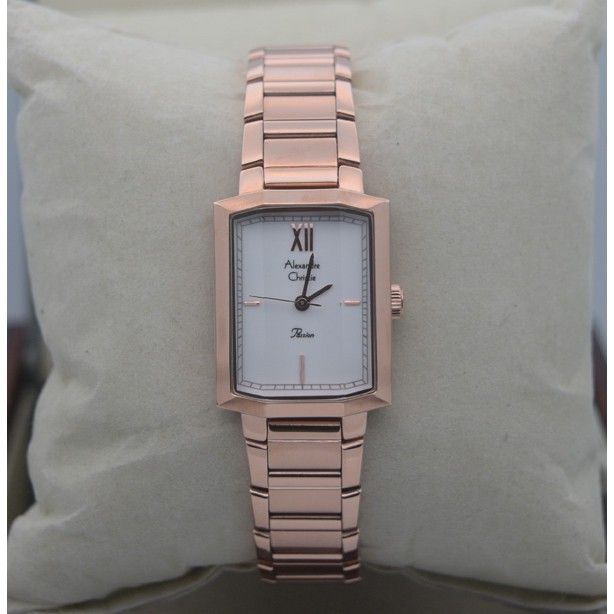 Jam Tangan Wanita Alexandre Christie Ac 2594 Rose Gold Original