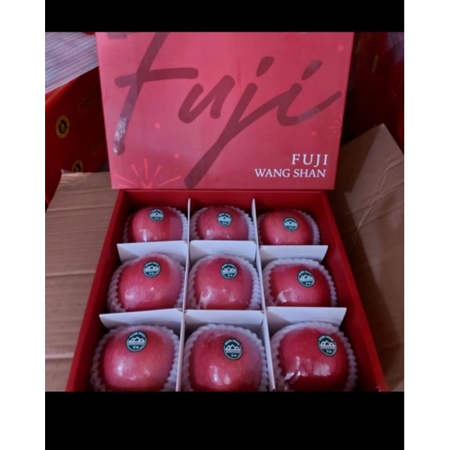 

Hampers imlek apel fuji wang shan premium gift pack 9 pcs