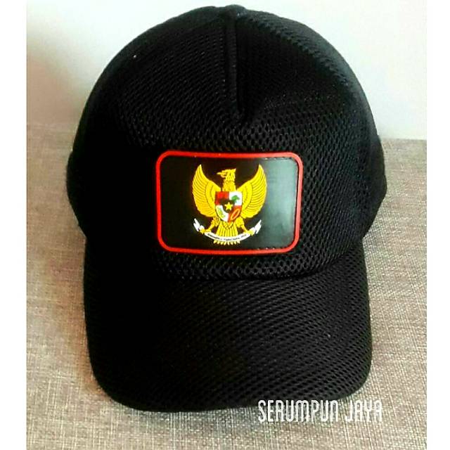 TOPI GARUDA JARING DOUBLE MESH- TOPI DOUBLE MESH VELCRO + PATCH GARUDA