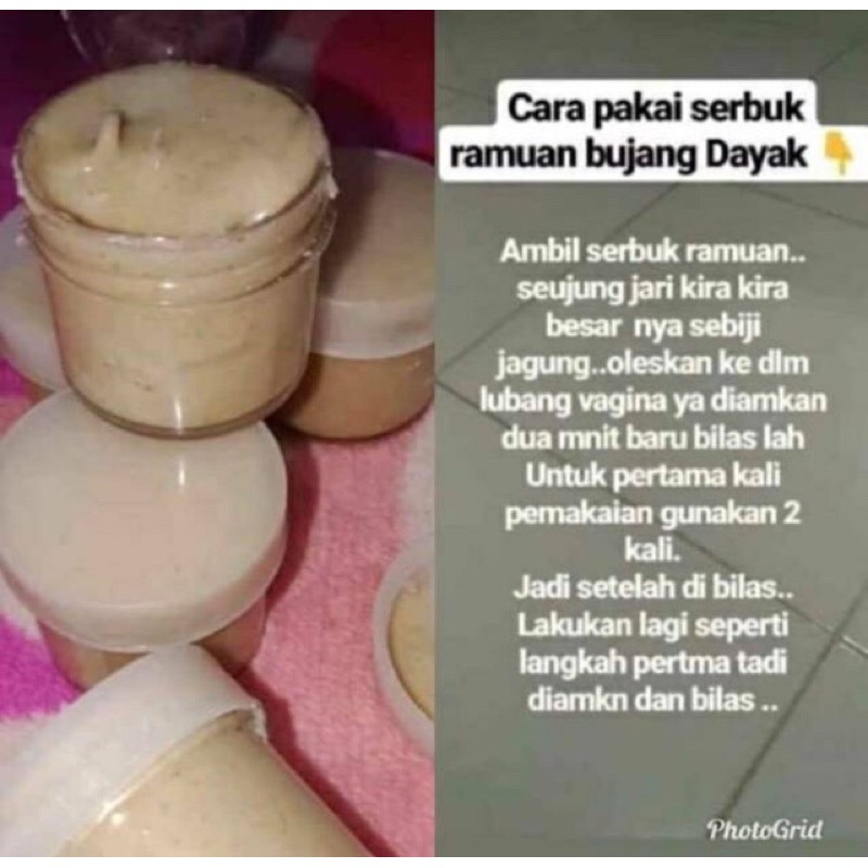 RAMUAN DAYAK (jamu perapet kewanitaan JOS)