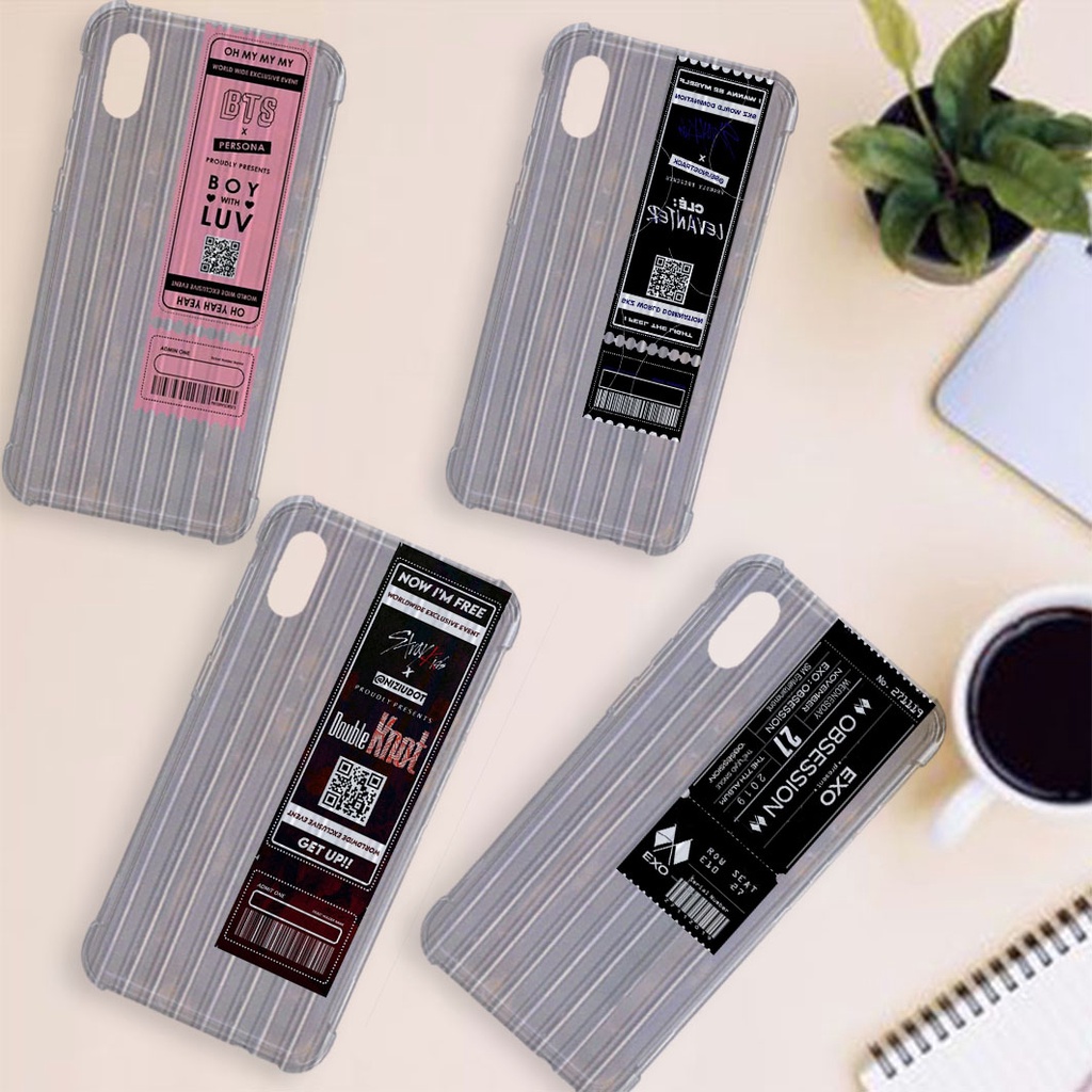 Softcase Candy Macaroon Tiket konser For All Type Handphone - [SC 03] - Case Custom - Custom Nama - 