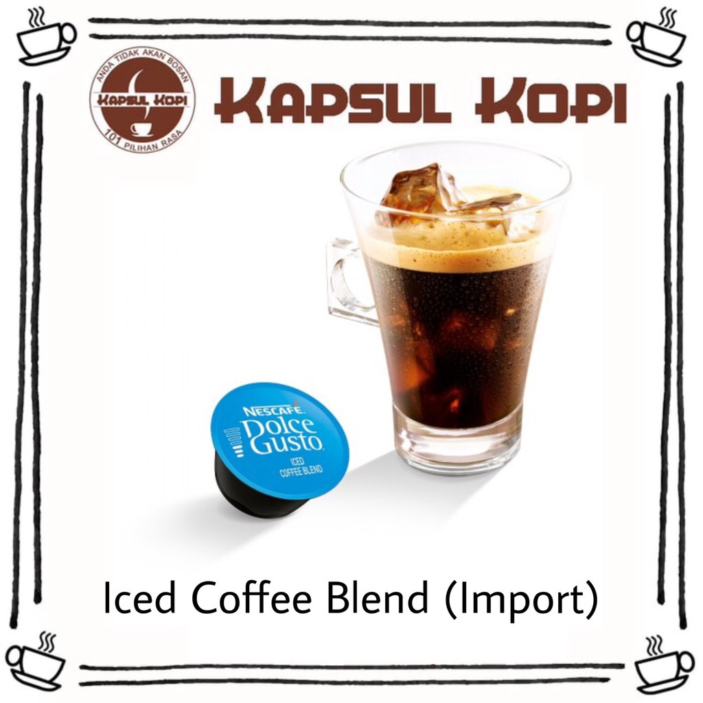 

Iced Coffee Blend Ecer Kapsul Kopi Nescafe Dolce Gusto Import