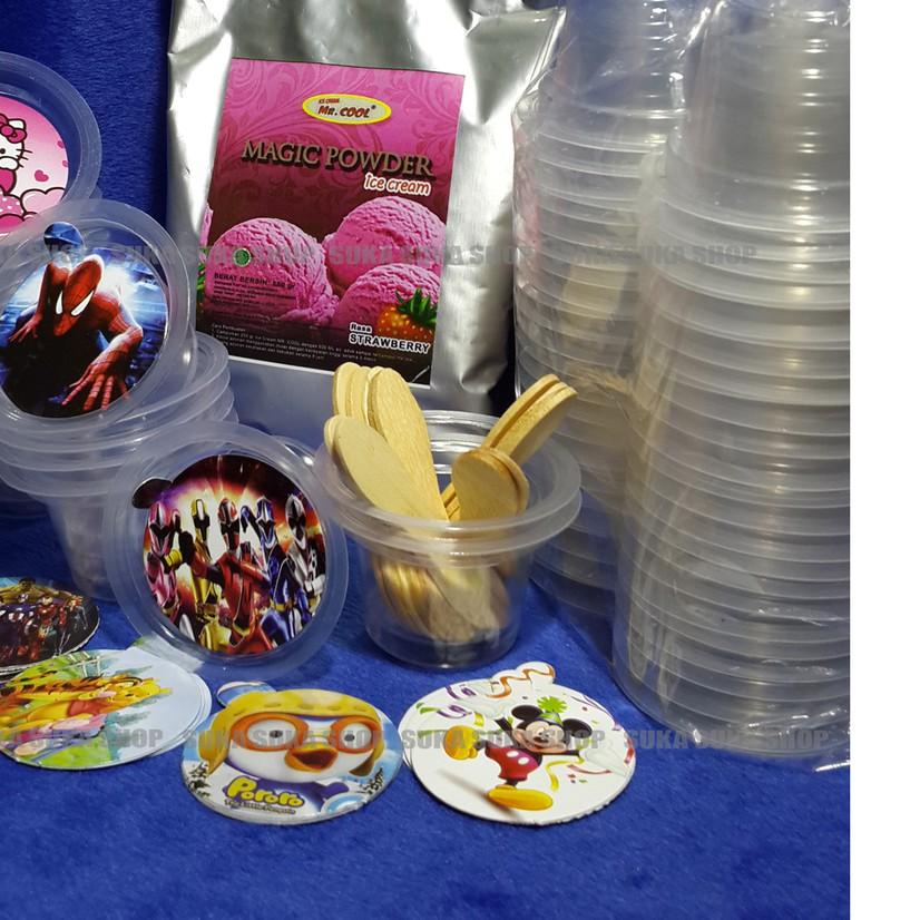 

11.11✔️Paket es Cream MR.COOL 250gram Cup Plastik 50ml 1rasa|SQ8