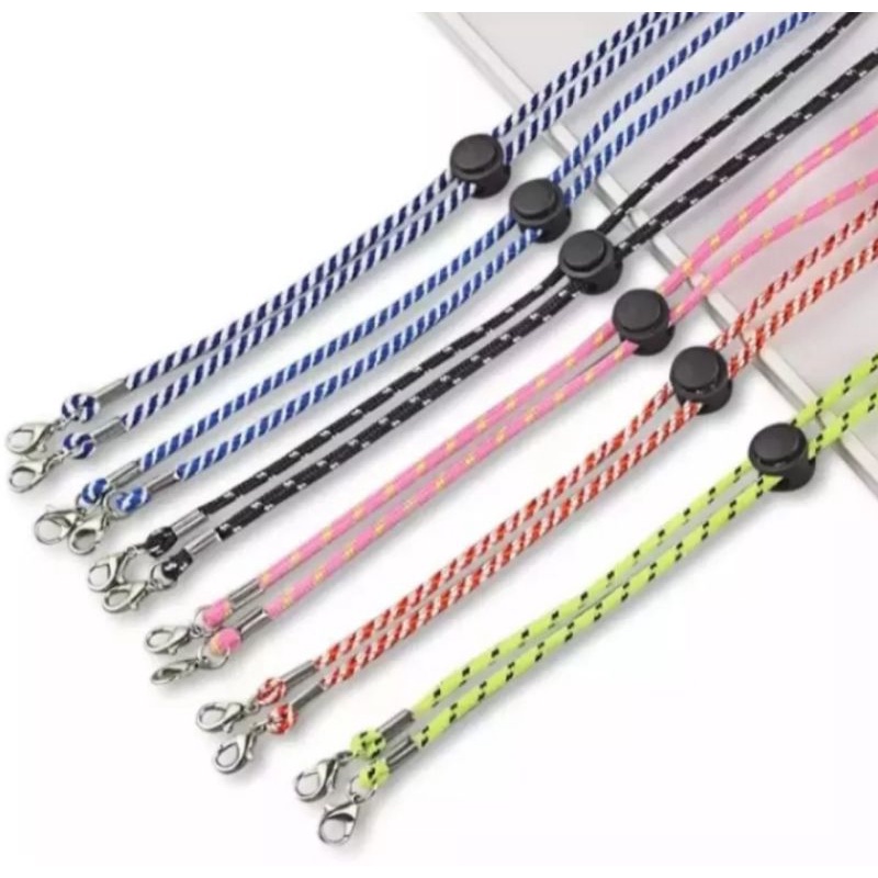 12 PCS STRAP MASKER TALI GANTUNGAN MASKER / KONEKTOR MASKER /TALI GANTUNGAN MASKER