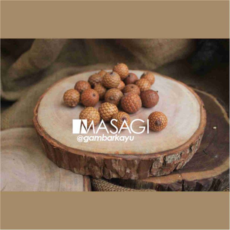 Biji rotan / bahan craft / hiasan rustic / biji rotan bulat