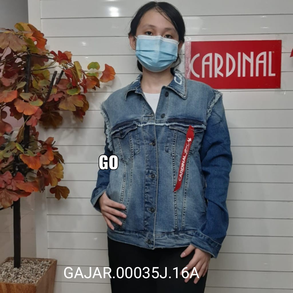 gof CARDINAL GIRL JAKET JEANS CEWEK Pakaian Wanita Outerwear Sweater Jaket Ladys 100% Original!