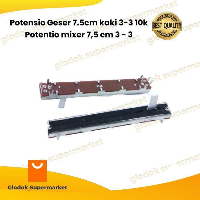 Potensio Geser 7.5cm kaki 3-3 10k Potentio mixer 7,5 cm 3 - 3