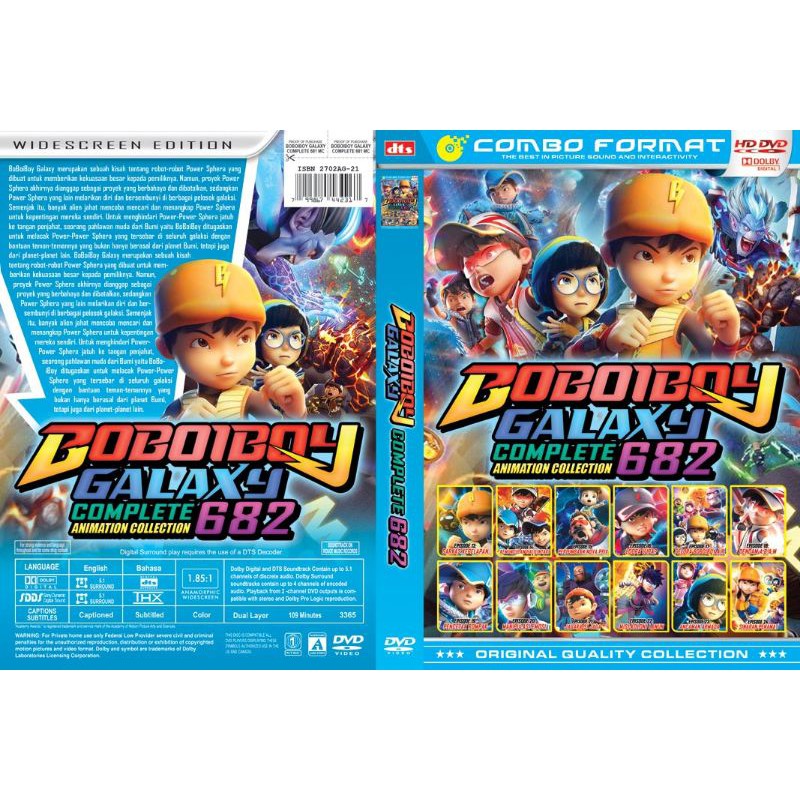 Kaset Film Koleksi Kartun Boboiboy Galaxy Complete