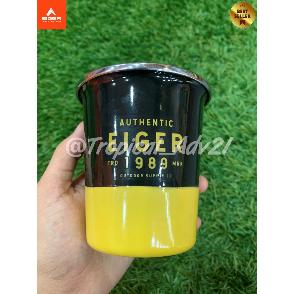 EIGER1989 ENAMEL TUMBLER 1.0|BLACK|4986|ORIGINAL